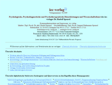 Tablet Screenshot of iec-verlag.de